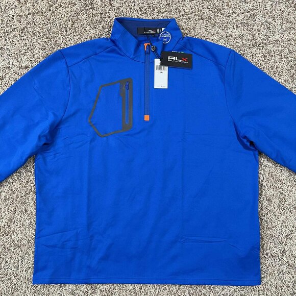 RLX Ralph Lauren Men’s 1/4 Zip Luxury Jersey Pullover Fleece Sweatshirt Size XXL - Picture 4 of 12